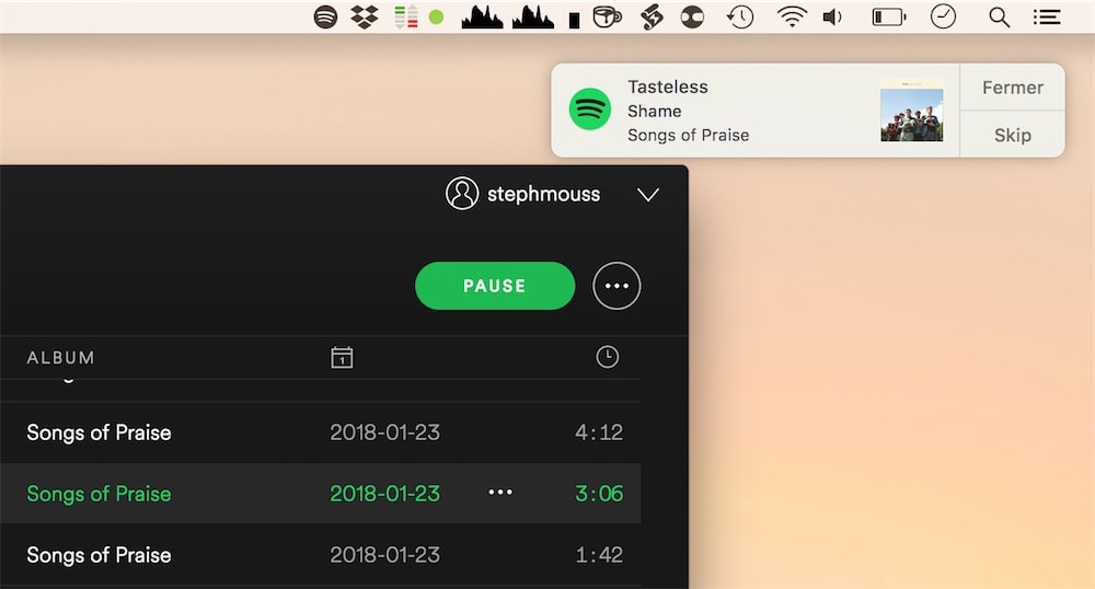 Spotify app download for mac